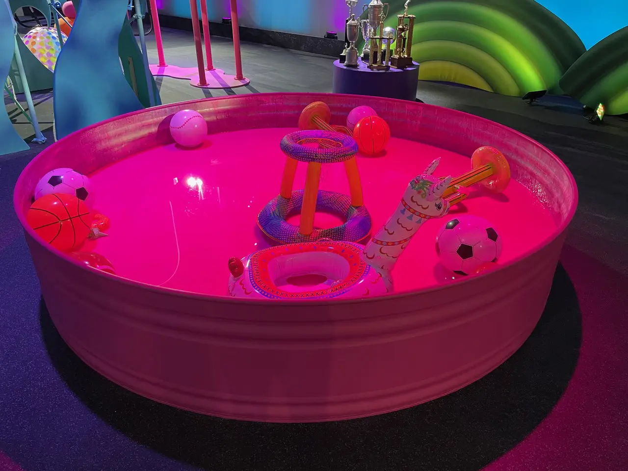 Bright pink slime special effect